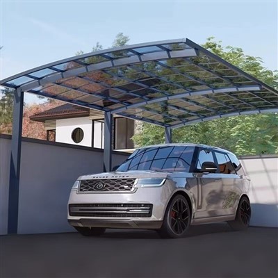 Aluminium-Carport mit Polycarbonat-Dach